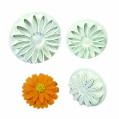 PME Plunger Cutter Zonnebloem/Margriet/Gerbera set/3* Bloem En Blad Stekers