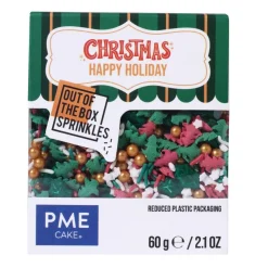 PME Prettige Feestdagen Sprinkle Mix (Out of the Box) 60g* Eetbare Strooisels