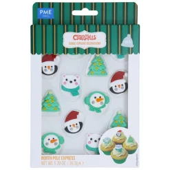 PME Suikerdecoratie Noordpool Express 12st.* Figuur Decoraties