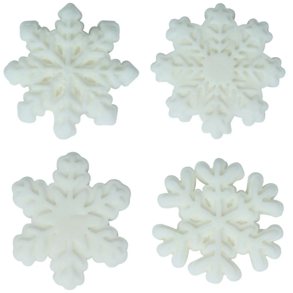 PME Suikerdecoratie Sneeuwvlokken 12st.* Figuur Decoraties