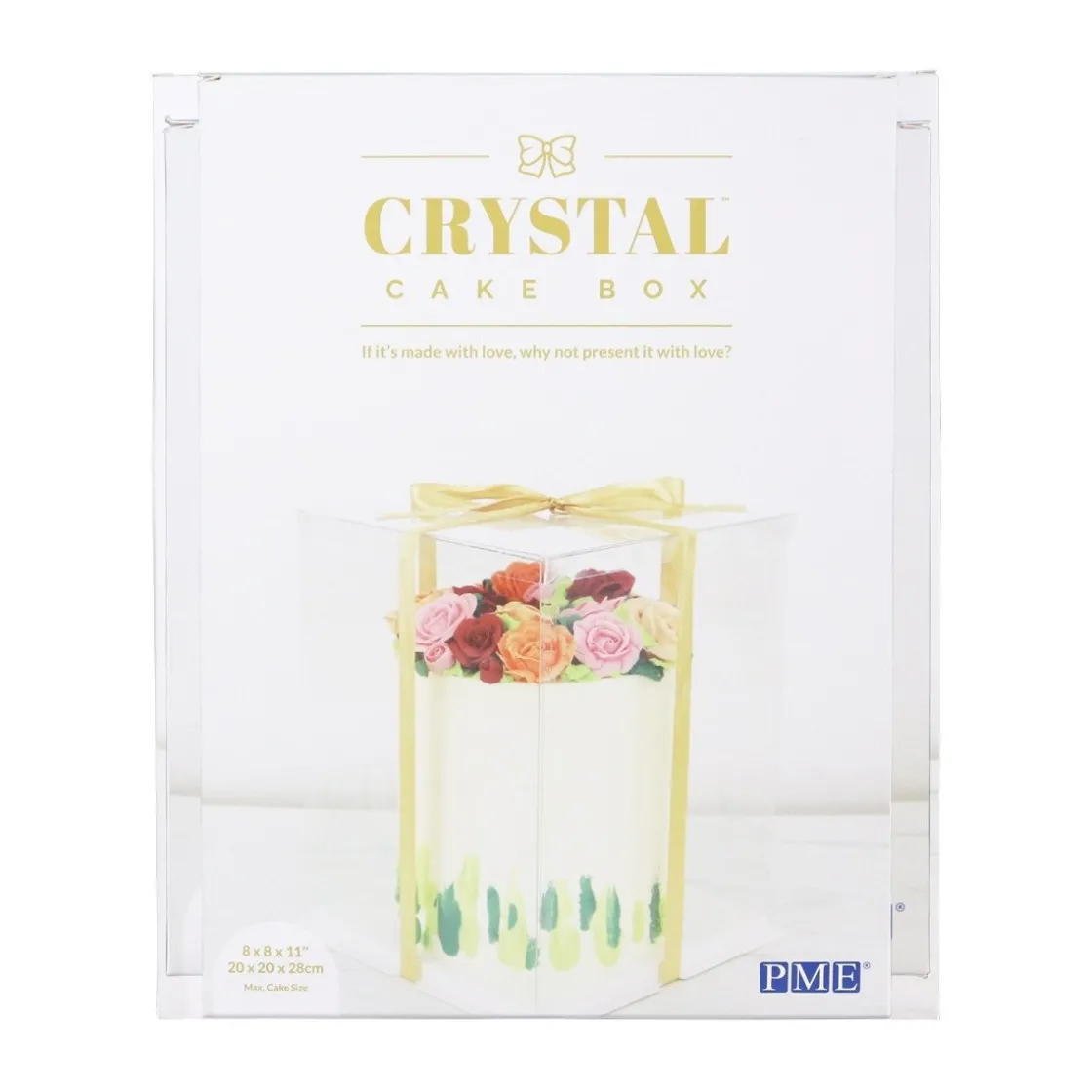 PME Taartdoos Transparant 25x25x28cm* Taartdozen