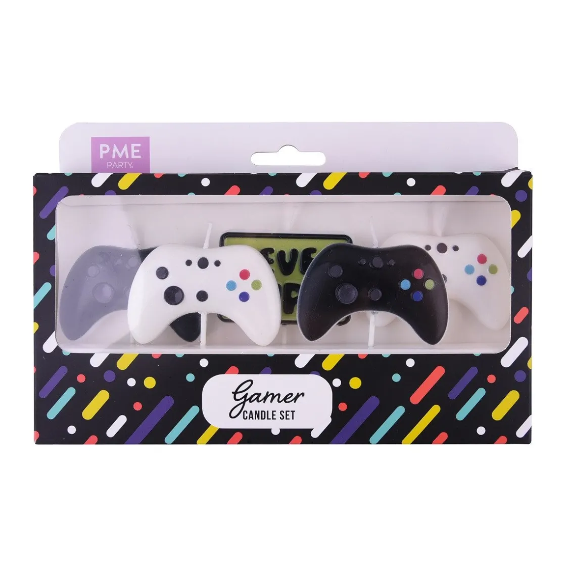 PME Taartkaarsjes Gamer Set/5* Kaarsjes En Vuurwerk
