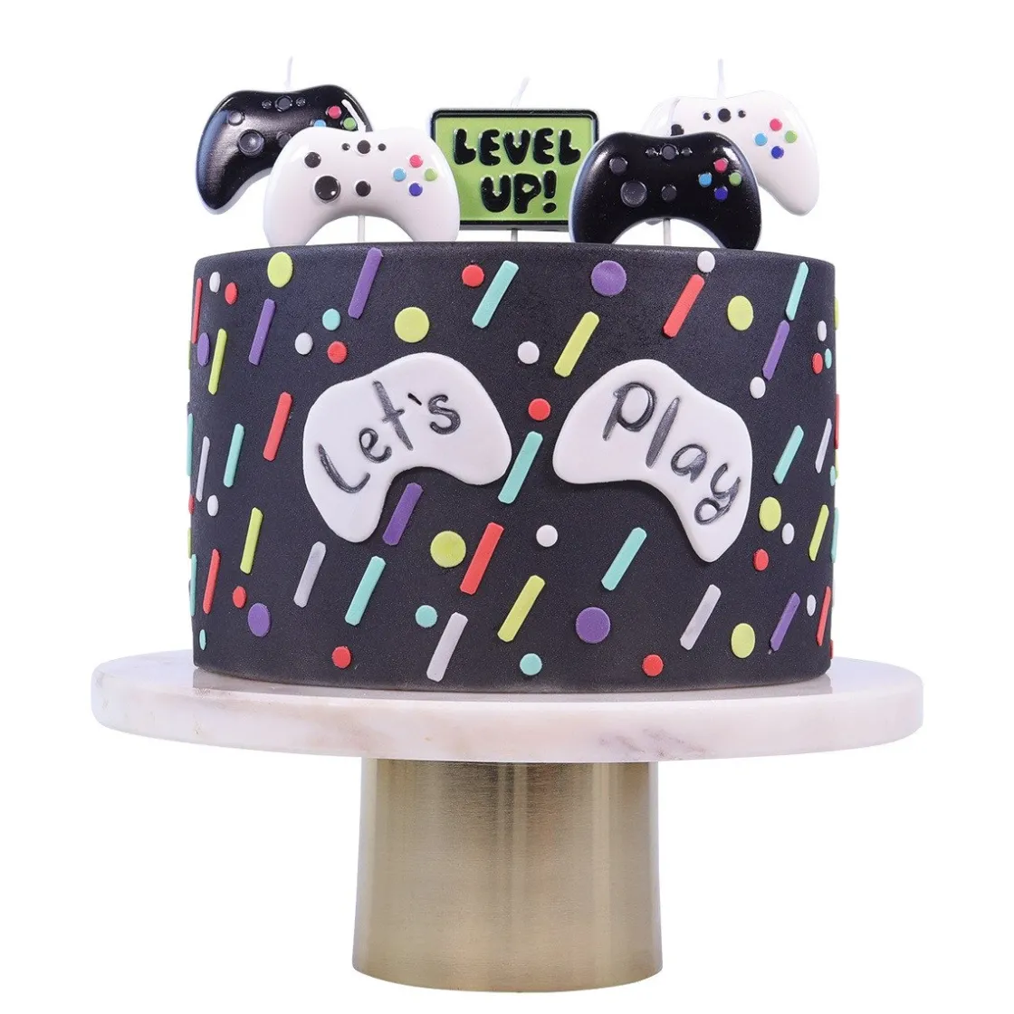 PME Taartkaarsjes Gamer Set/5* Kaarsjes En Vuurwerk