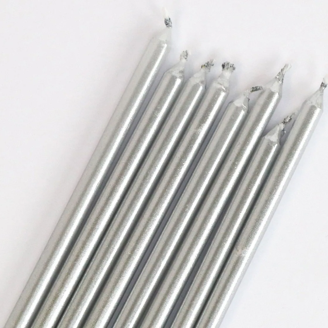 PME Taartkaarsjes Zilver Extra Lang (15cm) Set/16* Kaarsjes En Vuurwerk