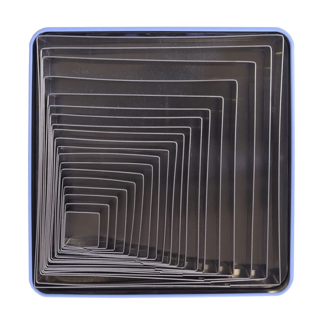 PME Uitstekers Vierkant Glad RVS 19-delig* Stekerdozen