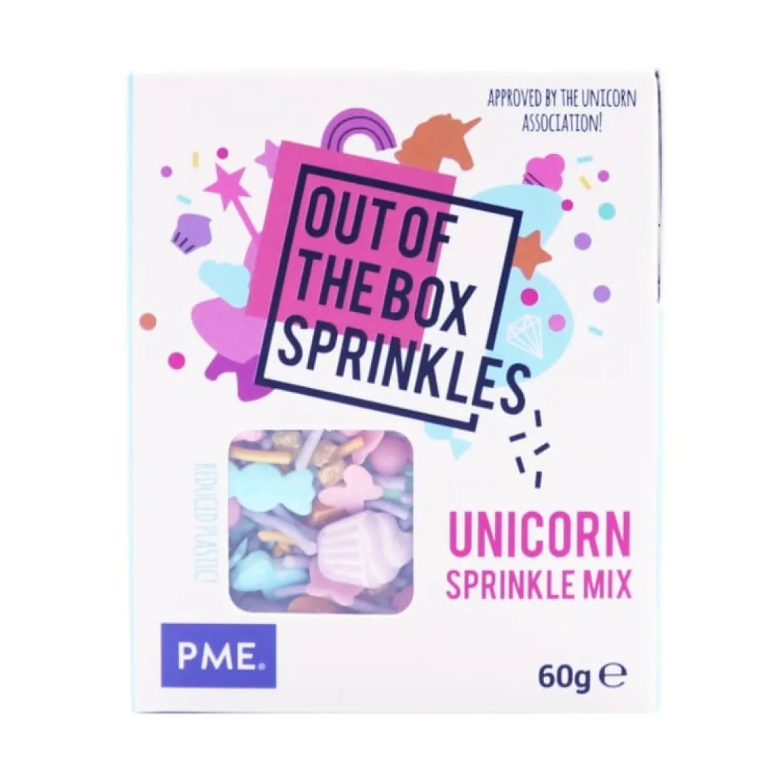 PME Unicorn Sprinkle Mix (Out of the Box) 60g* Eetbare Strooisels