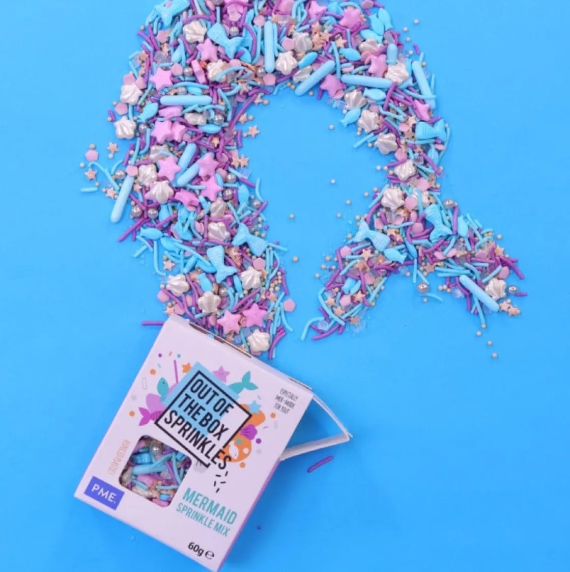 PME Zeemeermin Sprinkle Mix (Out of the Box) 60g* Eetbare Strooisels