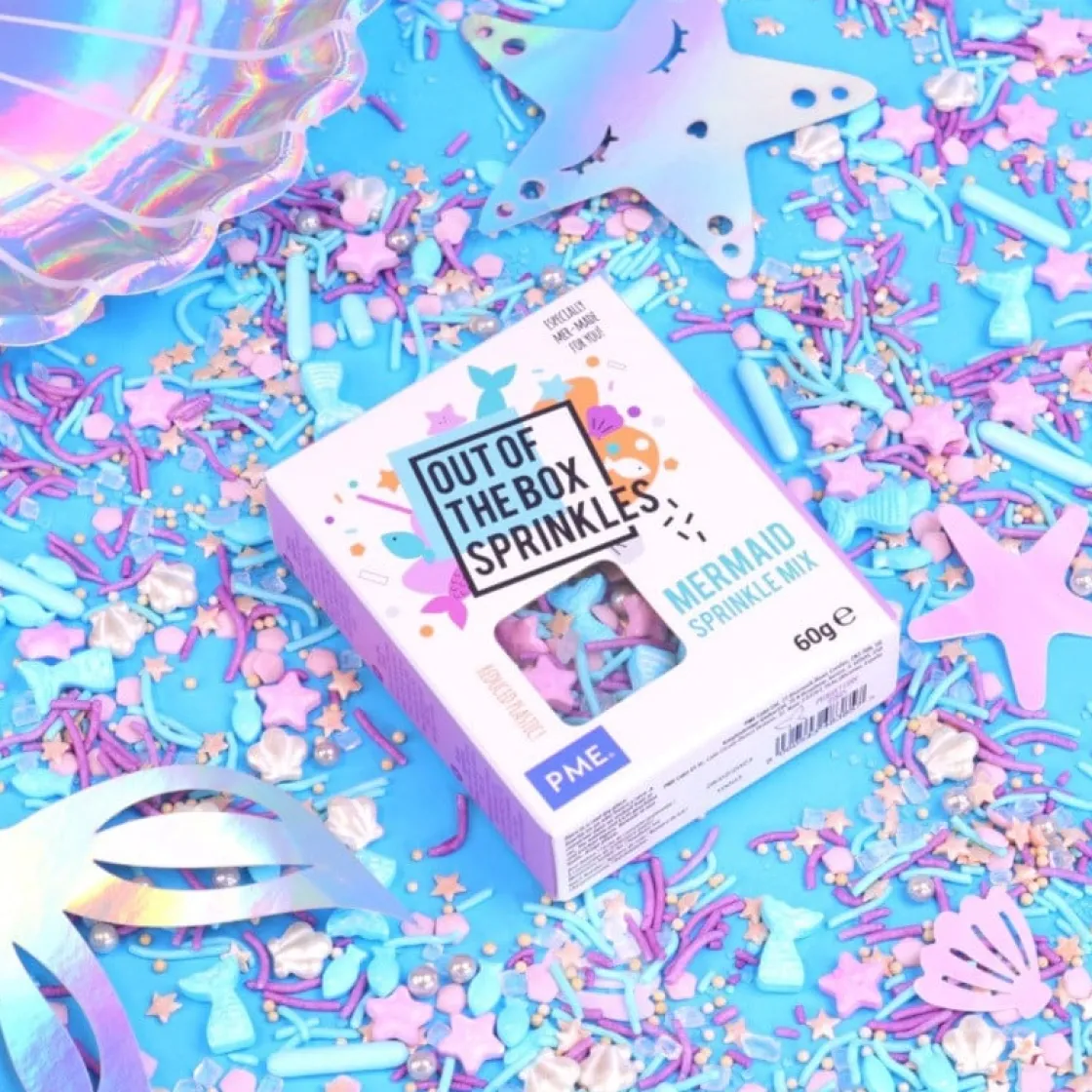 PME Zeemeermin Sprinkle Mix (Out of the Box) 60g* Eetbare Strooisels