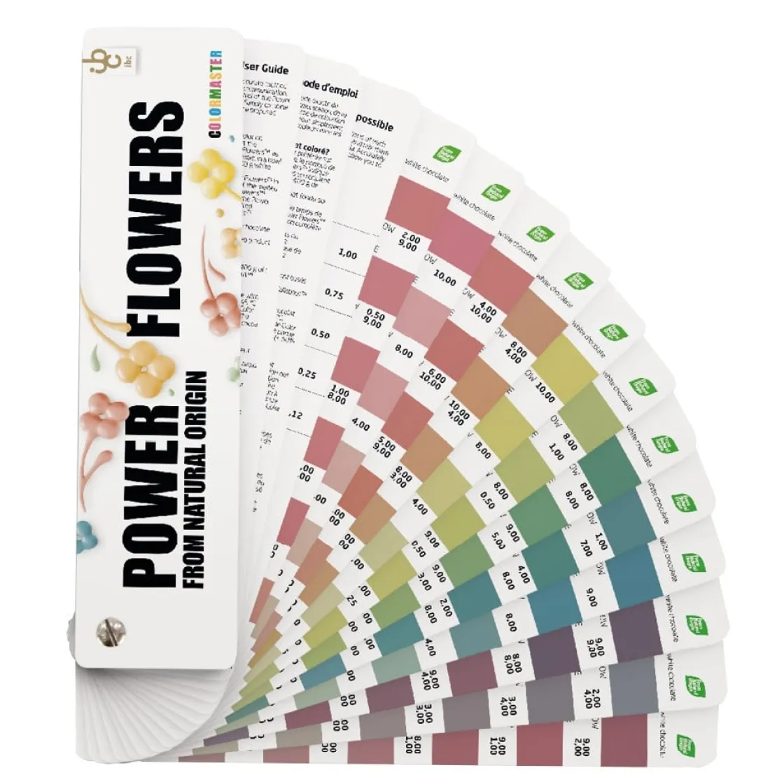 Power Flowers Kleurenwaaier Natural Origin* Chocolade Kleurstoffen|Chocolade Kleurstoffen