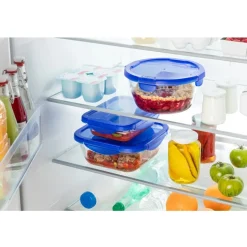 Pyrex Cook & Go Ovenschalen met Deksel Rond 0,7L/1,6L Set/2* Pannen En Schalen