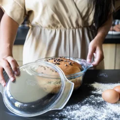 Pyrex 4-in-1 Ovenschalen met Deksel (1L/1,6L/2,3L) Set/3* Pannen En Schalen