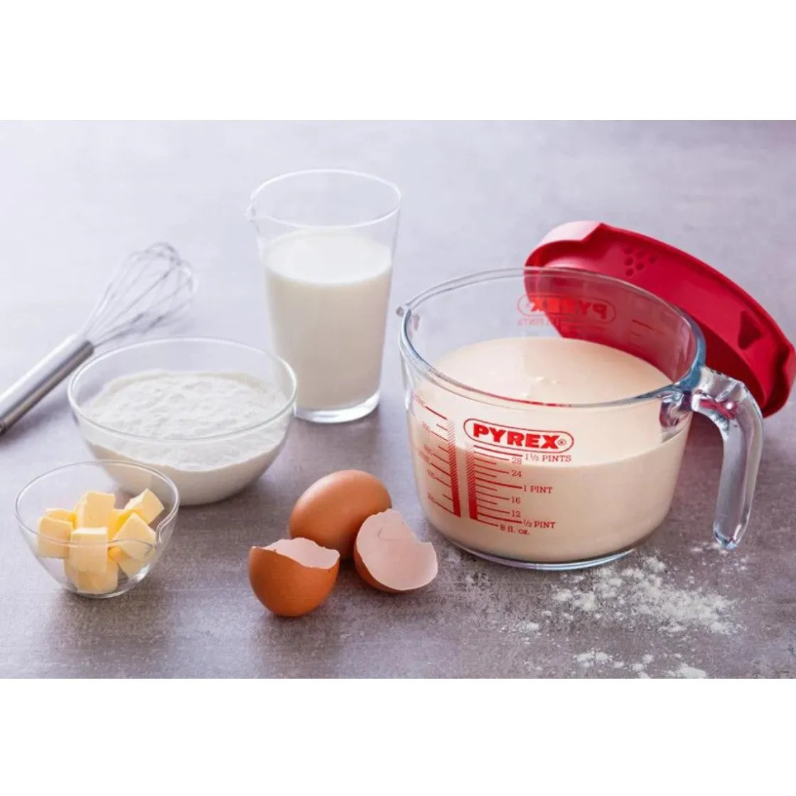 Pyrex Maatbeker met Deksel 1L* Maatbekers En Emmers