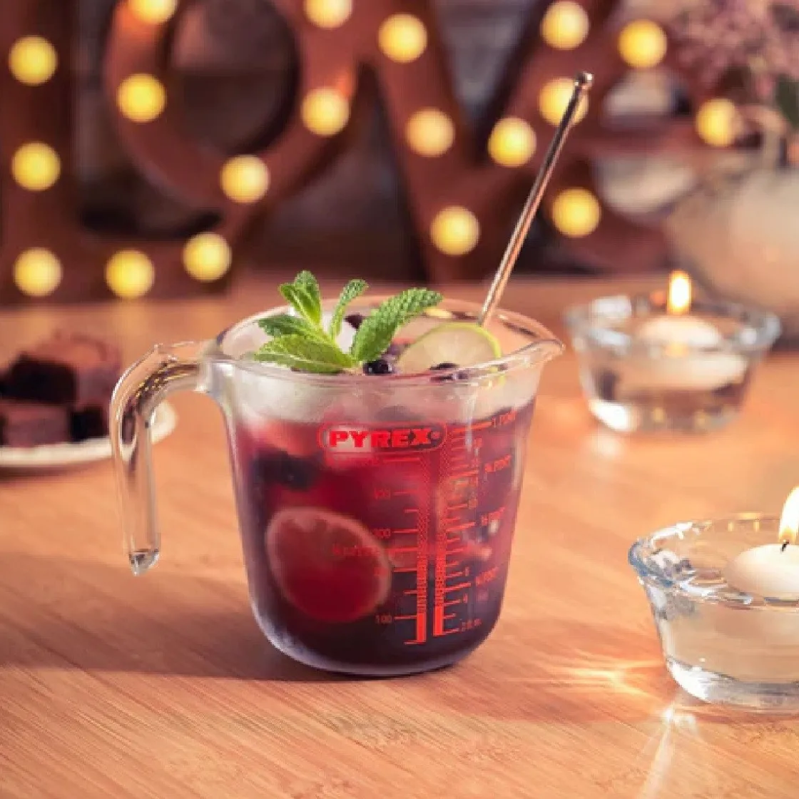 Pyrex Maatbekers Glas (0,25L/0,5L/1L) Set/3* Maatbekers En Emmers