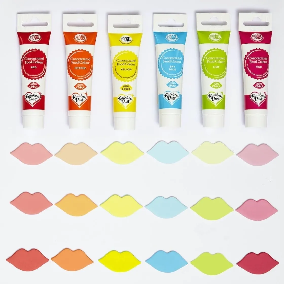 Rainbow Dust RD Kleurstof ProGel Rainbow Multipack Set/6* Gel Kleurstoffen