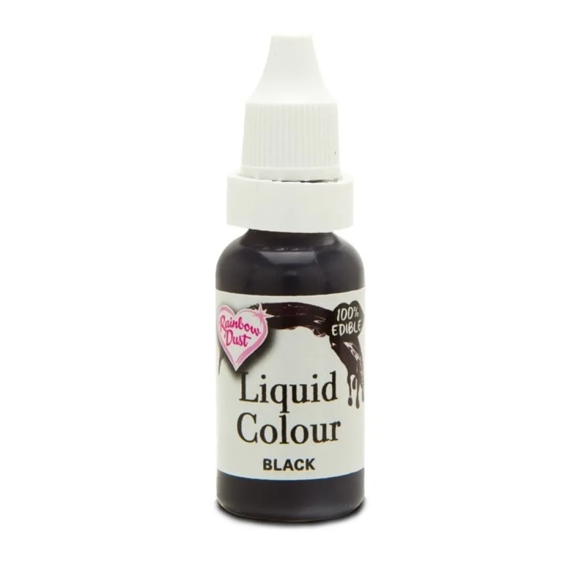 Rainbow Dust RD Liquid Colour Airbrush kleurstof Black 16 ml* Airbrush|Vloeibare Kleurstoffen