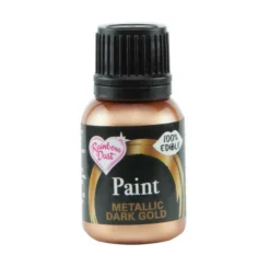 Rainbow Dust RD Metallic Food Paint Dark Gold 25ml* Foodpaint