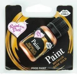 Rainbow Dust RD Metallic Food Paint Dark Gold 25ml* Foodpaint