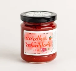 ReggeVallei Taartvulling Aardbeien-Rabarber 250g* Fruitvullingen