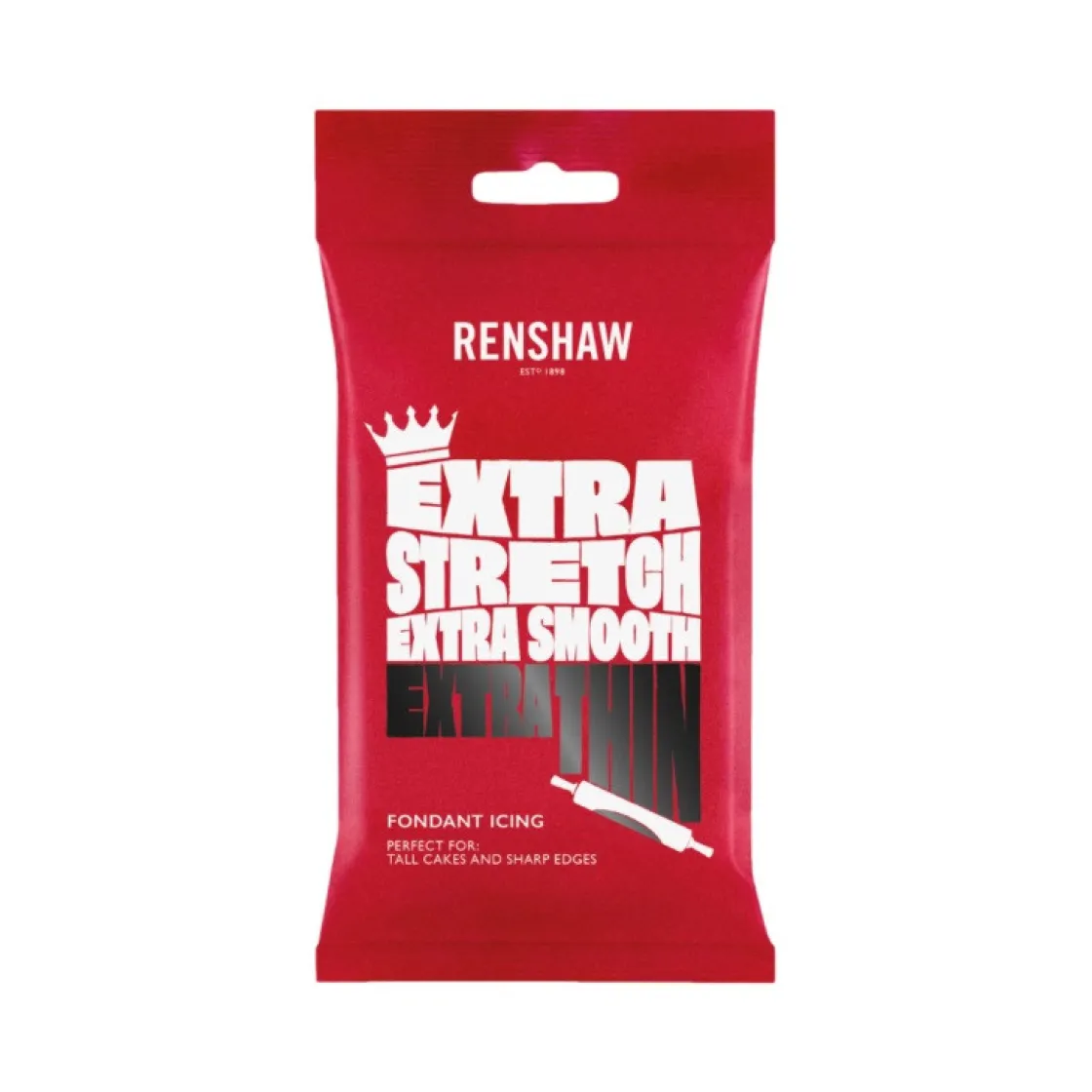 Renshaw Rolfondant Extra 1kg Zwart* Rolfondant