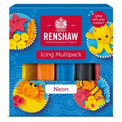 Renshaw Rolfondant Multipack Neon Kleuren 5x100g* Rolfondant