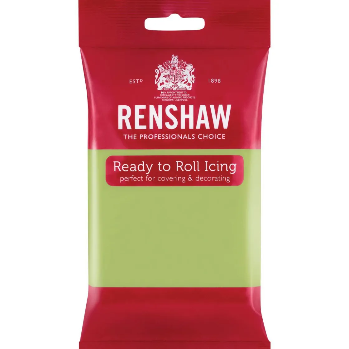 Renshaw Rolfondant Pastel Groen 250g* Rolfondant