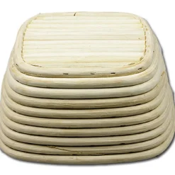 Overig Rijsmandje Riet Vierkant 21x21cm (650 tot 800 gram deeg)* Rijsmandjes