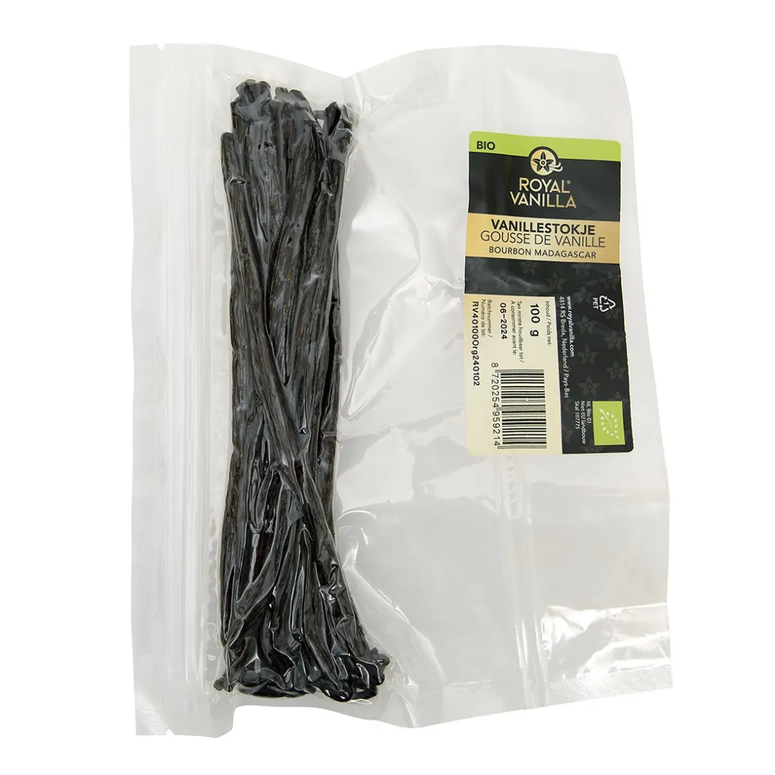 Royal Vanilla Royal Vanillestokjes Bourbon Biologisch 100g* Fruit En Vanille|Smaakstoffen