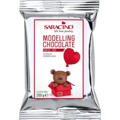 Saracino Modelleer Chocolade Rood 250g* Chocolade