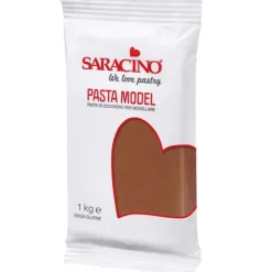 Saracino Modelling Paste Bruin 1kg* Modelleerfondant