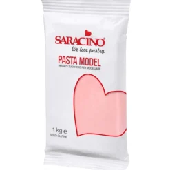 Saracino Modelling Paste Roze 1kg* Modelleerfondant