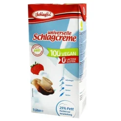 Schlagfix Plantaardige Slagroom Ongezoet 1L* Slagroom En Melkpoeders|Roompoeders