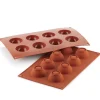 Martellato Siliconen Bakvorm Halve Bol Ø50h25mm (8)* Ijs En Dessert Vormen|Bakvormen Siliconen