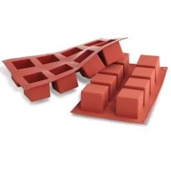 Martellato Siliconen Bakvorm Kubus 50x50x50mm (8)* Ijs En Dessert Vormen|Bakvormen Siliconen