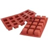 Martellato Siliconen Bakvorm mini Kubus 35x35x35mm (15)* Ijs En Dessert Vormen|Bakvormen Siliconen