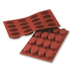 Martellato Siliconen Bakvorm Ovaal 55x33x20mm (16)* Ijs En Dessert Vormen|Bakvormen Siliconen