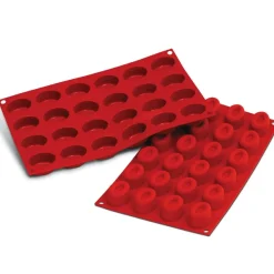Silikomart Siliconen Bakvorm Savarin Ovaal 44x32x24,5mm (24)* Ijs En Dessert Vormen|Bakvormen Siliconen
