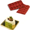 Silikomart Siliconen Bakvorm Savarin Ovaal 70x52x24mm (10)* Ijs En Dessert Vormen|Bakvormen Siliconen