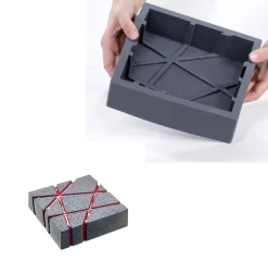 Dinara Kasko Siliconen Vorm Block 20x20x5cm* Bakvormen Siliconen|Ijs En Dessert Vormen