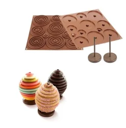 Silikomart Chocolade Vormset Ei Ø305x15(h)mm*** Vormsets