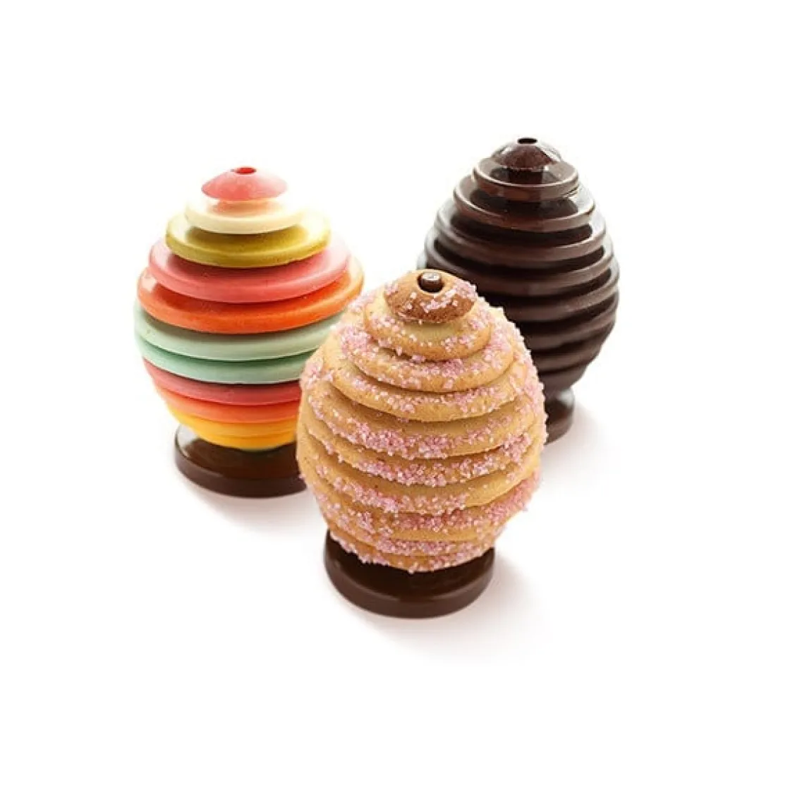 Silikomart Chocolade Vormset Ei Ø305x15(h)mm*** Vormsets