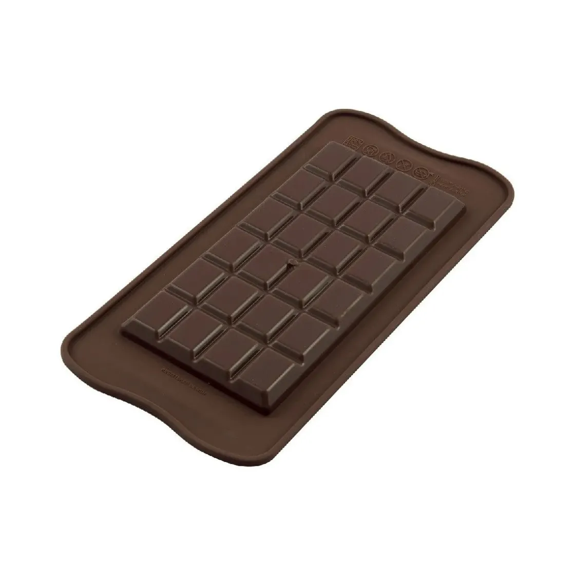 Silikomart Chocolademal Reep 15,5x7,7x0,9cm* Tabletten En Repen Vormen