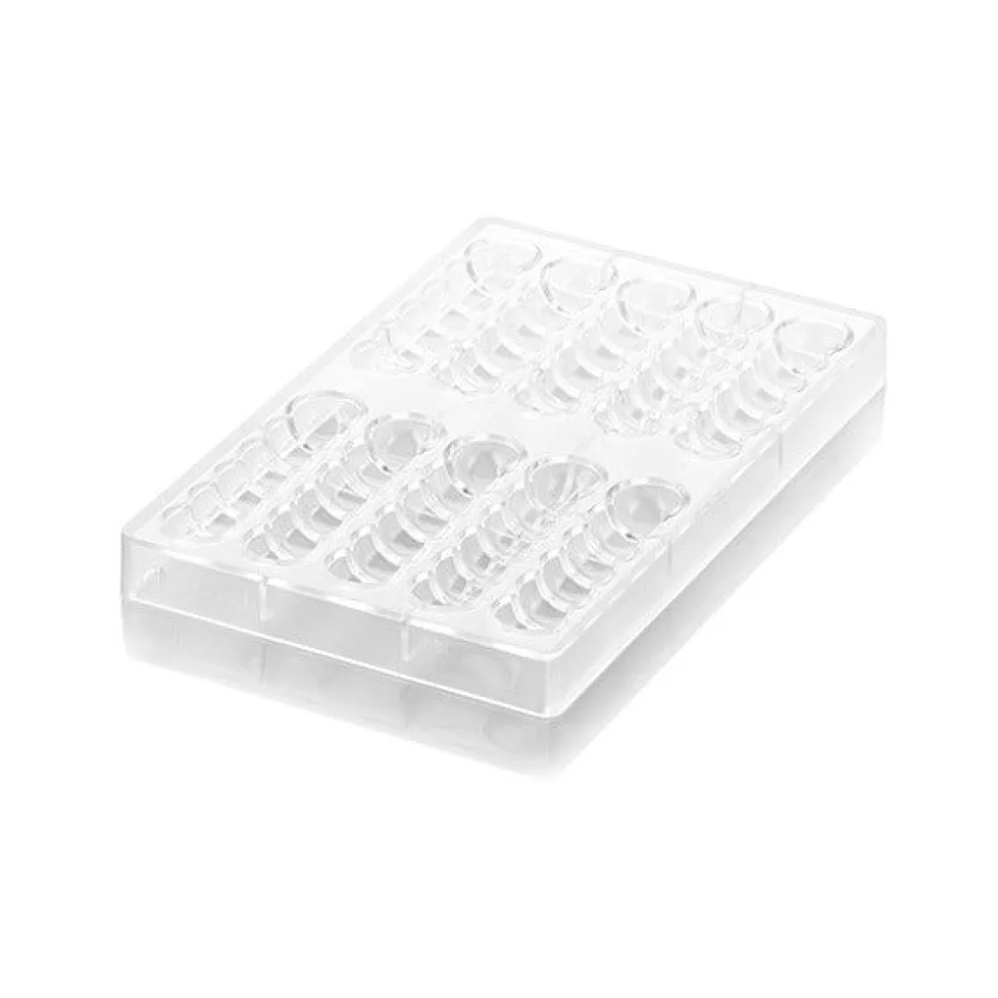 Silikomart Chocolademal Tablet Bolla-B (10) 115x25x15mm* Tabletten En Repen Vormen