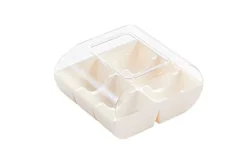 Silikomart Doosje voor 6 Macarons Wit* Bonbon Doosjes|Cupcake Doosjes