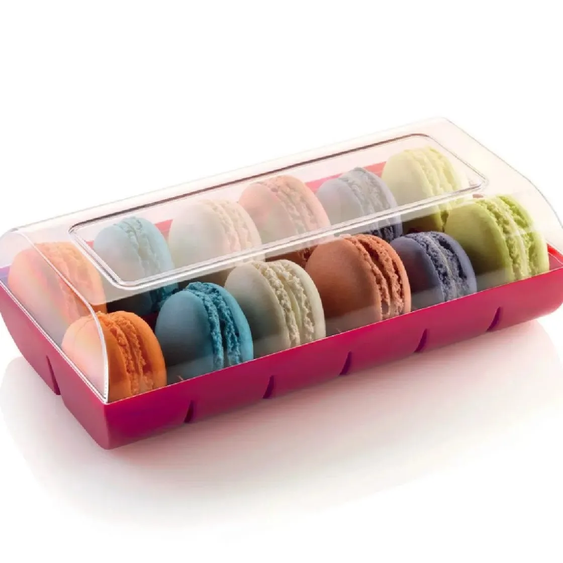 Silikomart Doosje voor 12 Macarons Fuchsia* Bonbon Doosjes|Cupcake Doosjes