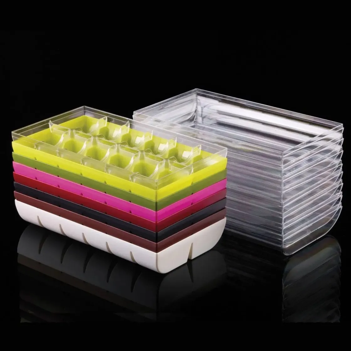 Silikomart Doosje voor 12 Macarons Fuchsia* Bonbon Doosjes|Cupcake Doosjes