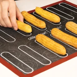 Silikomart Siliconen Bakmat Air Eclair/Soezen 58,3x38,4cm* Bakhulpmiddelen