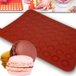 Silikomart Siliconen Bakmat Macarons 30x40cm / 48 macarons* Bakhulpmiddelen