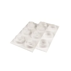 Silikomart Siliconen Bakvorm Roos (6x) Ø7x5,5cm* Ijs En Dessert Vormen|Bakvormen Siliconen