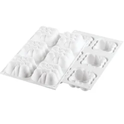 Silikomart Siliconen Bakvorm Wolk (6x) 7,1x7,1x3,4cm* Ijs En Dessert Vormen|Bakvormen Siliconen