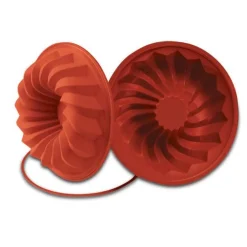 Silikomart Siliconen Bakvorm Savarin Ø24x6cm + Ring* Bakvormen Siliconen|Ijs En Dessert Vormen